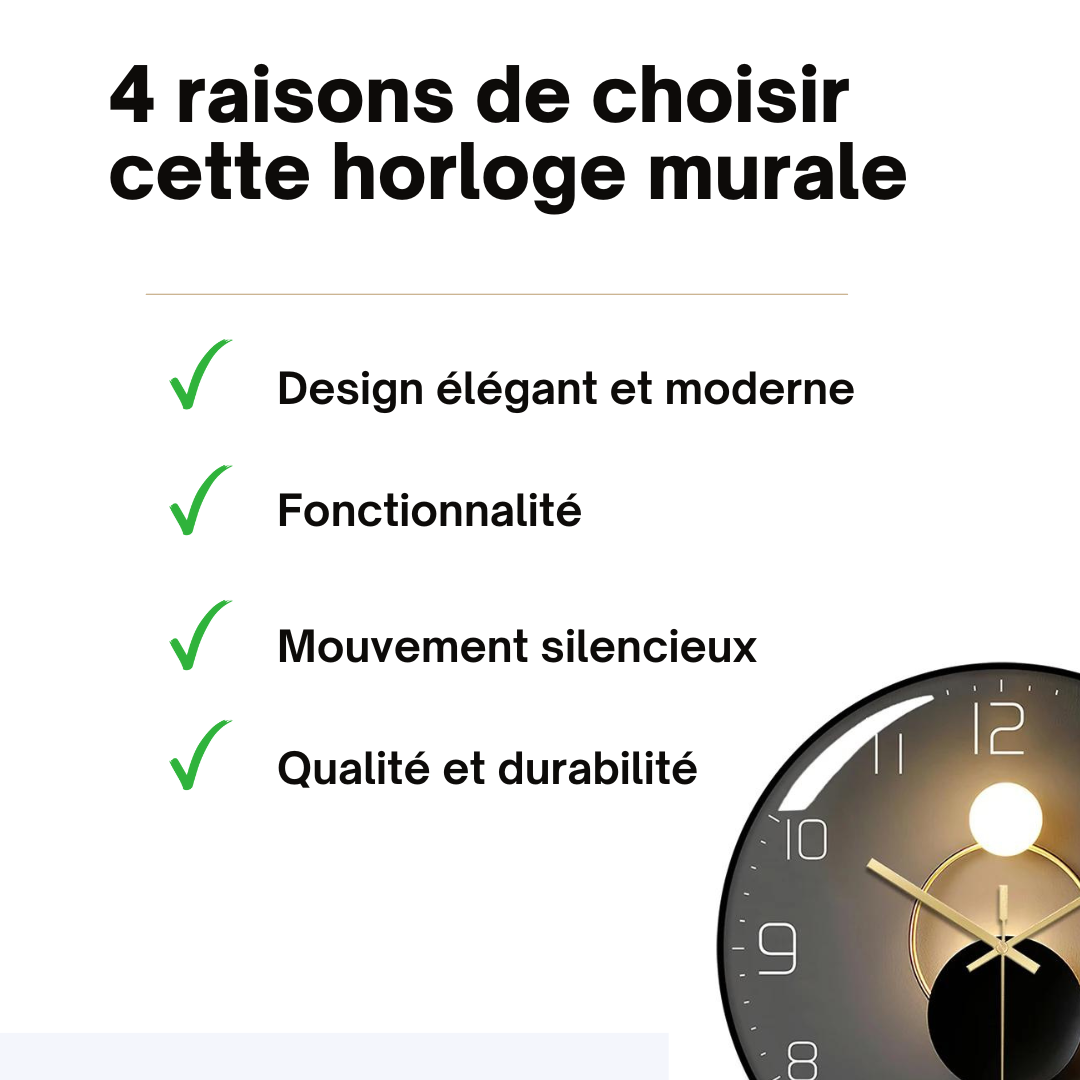 Horloge Murale Décorative Moderne