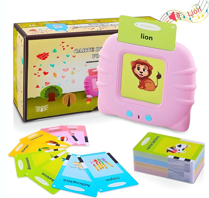 Cartes Parlantes Éducatives Bilingues Français et Anglais (Avec Cadeau Offert🎁)