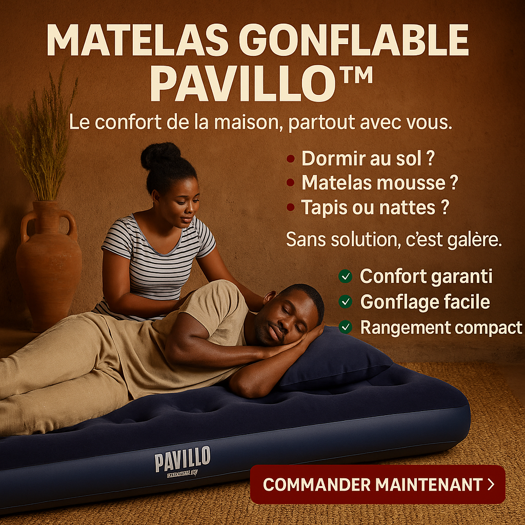 Matelas Gonflable Ultra-Confort – Dormez où vous voulez, comme à la maison