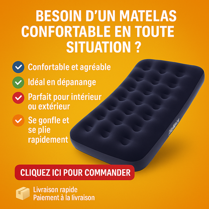 Matelas Gonflable Ultra-Confort – Dormez où vous voulez, comme à la maison
