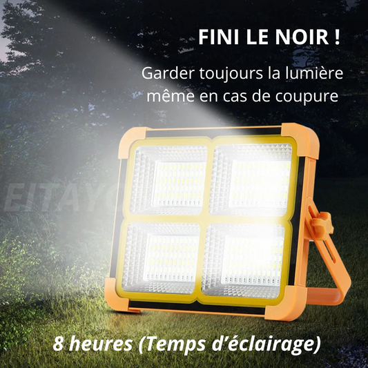 Projecteur Solaire Ultra-Puissant – La Lumière qui ne vous lâche jamais