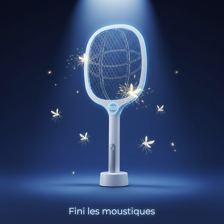 🦟 Tueur de moustiques électrique 2 en 1 – Rechargeable & Écologique