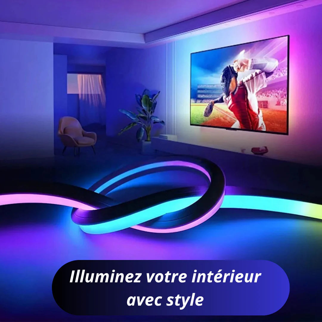 Bande lumineuse LED Intelligente – Éclairage Personnalisé et Connecté