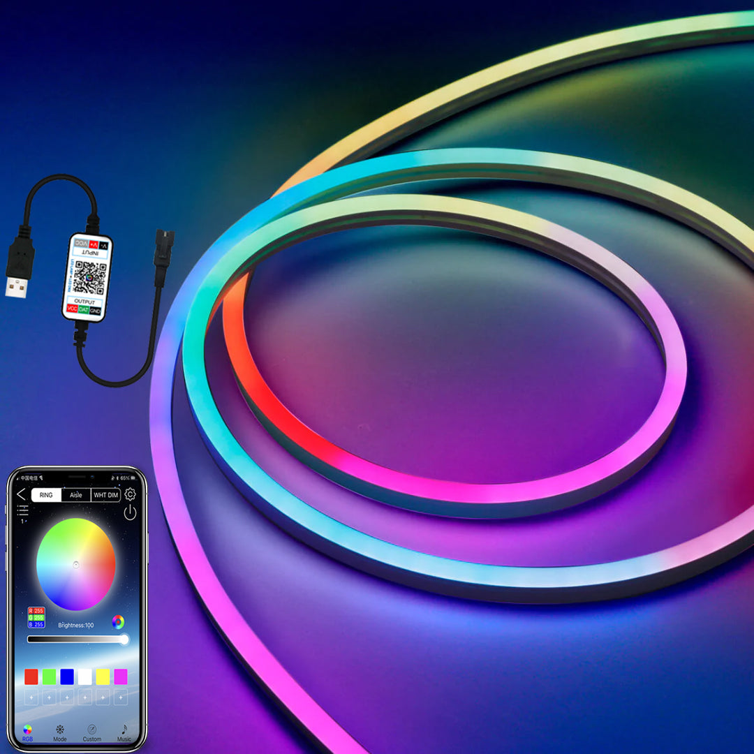 Bande lumineuse LED Intelligente – Éclairage Personnalisé et Connecté