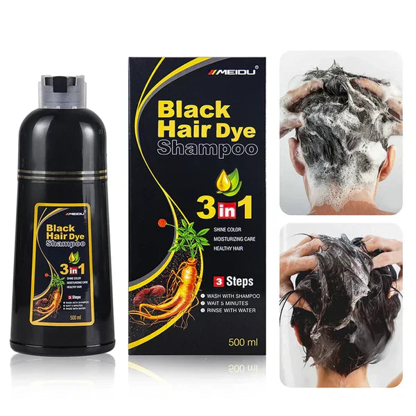 Shampooing Black Hair 3-en-1  – Anti-cheveux blancs express