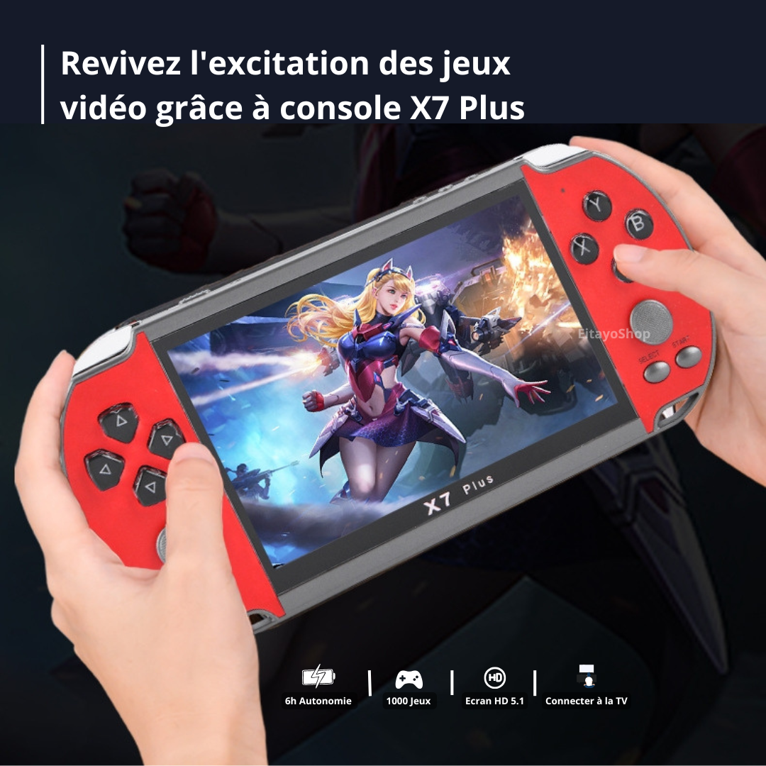 Console de Jeux PSP X7 Plus Portable Avec 1000 Jeux™ Meilleurs vente