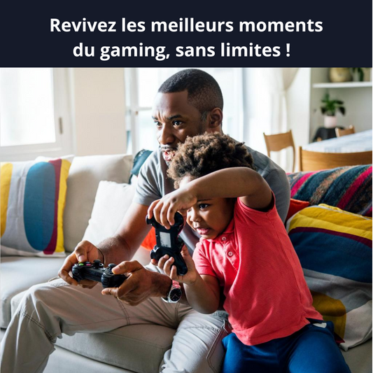 Console de jeux vidéo Révolutionnaire StickLite™ + 2 Manettes offert