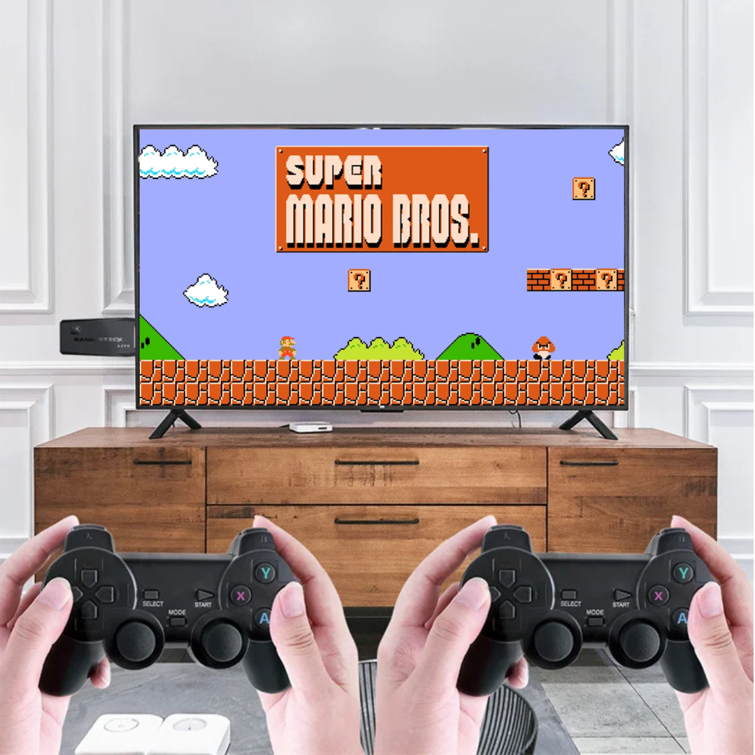 Kit jeux vidéo Révolutionnaire StickLite™ + 2 Manettes